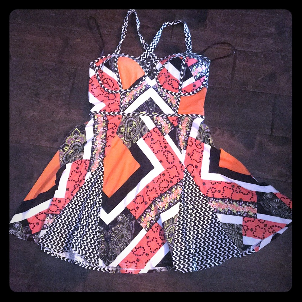 Material girl geometric dress